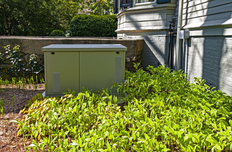 Residential Generator in a Utility Area